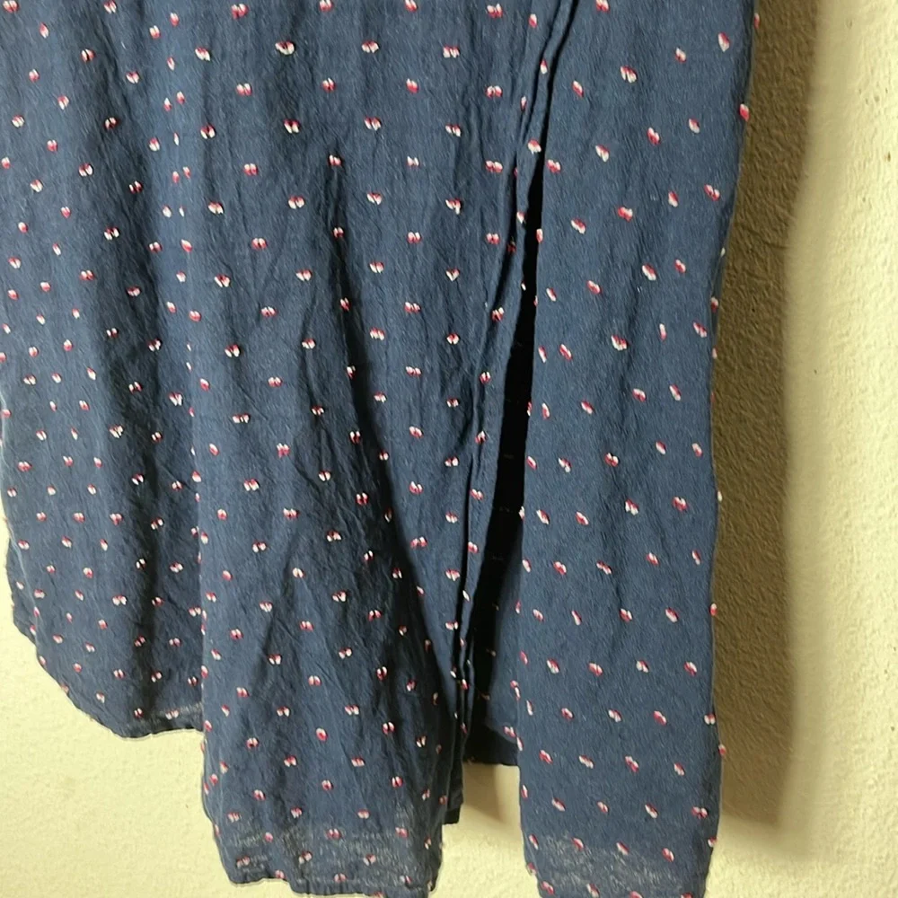 BCBGeneration Women's Blue Long Sleeve Shirt Dress 8 - Picture 6 of 7